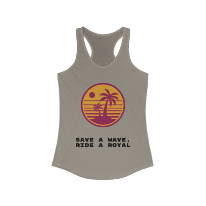 Save a Wave Women's Racerback Tank