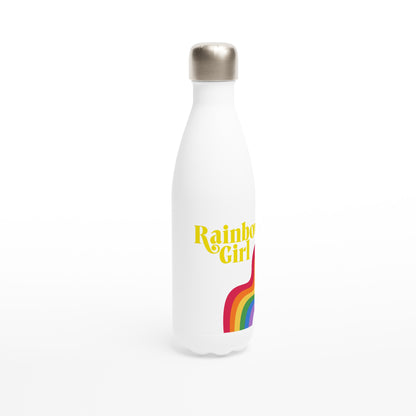 Rainbow Girl Premium Tote Bag - White 17oz Stainless Steel Water Bottle